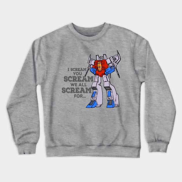 Transformers Starscream 80’s Retro Tee Decepticon Crewneck Sweatshirt by SubieDad